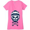 Ladies' Jersey Short-Sleeve Deep V-Neck T-Shirt Thumbnail