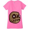 Ladies' Jersey Short-Sleeve Deep V-Neck T-Shirt Thumbnail