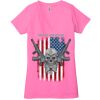 Ladies' Jersey Short-Sleeve Deep V-Neck T-Shirt Thumbnail