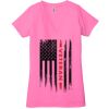 Ladies' Jersey Short-Sleeve Deep V-Neck T-Shirt Thumbnail