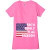 Ladies' Jersey Short-Sleeve Deep V-Neck T-Shirt Thumbnail