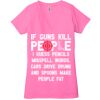 Ladies' Jersey Short-Sleeve Deep V-Neck T-Shirt Thumbnail