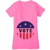 Ladies' Jersey Short-Sleeve Deep V-Neck T-Shirt Thumbnail