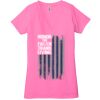 Ladies' Jersey Short-Sleeve Deep V-Neck T-Shirt Thumbnail