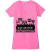 Ladies' Jersey Short-Sleeve Deep V-Neck T-Shirt Thumbnail