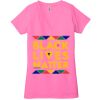 Ladies' Jersey Short-Sleeve Deep V-Neck T-Shirt Thumbnail