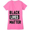 Ladies' Jersey Short-Sleeve Deep V-Neck T-Shirt Thumbnail