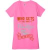 Ladies' Jersey Short-Sleeve Deep V-Neck T-Shirt Thumbnail