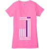 Ladies' Jersey Short-Sleeve Deep V-Neck T-Shirt Thumbnail