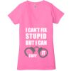 Ladies' Jersey Short-Sleeve Deep V-Neck T-Shirt Thumbnail