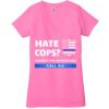 Ladies' Jersey Short-Sleeve Deep V-Neck T-Shirt Thumbnail
