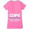 Ladies' Jersey Short-Sleeve Deep V-Neck T-Shirt Thumbnail