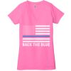 Ladies' Jersey Short-Sleeve Deep V-Neck T-Shirt Thumbnail