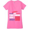 Ladies' Jersey Short-Sleeve Deep V-Neck T-Shirt Thumbnail