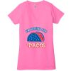 Ladies' Jersey Short-Sleeve Deep V-Neck T-Shirt Thumbnail