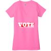 Ladies' Jersey Short-Sleeve Deep V-Neck T-Shirt Thumbnail