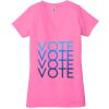 Ladies' Jersey Short-Sleeve Deep V-Neck T-Shirt Thumbnail