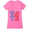 Ladies' Jersey Short-Sleeve Deep V-Neck T-Shirt Thumbnail