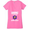 Ladies' Jersey Short-Sleeve Deep V-Neck T-Shirt Thumbnail