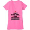 Ladies' Jersey Short-Sleeve Deep V-Neck T-Shirt Thumbnail