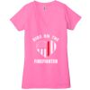 Ladies' Jersey Short-Sleeve Deep V-Neck T-Shirt Thumbnail