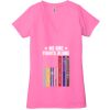 Ladies' Jersey Short-Sleeve Deep V-Neck T-Shirt Thumbnail