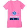 Ladies' Jersey Short-Sleeve Deep V-Neck T-Shirt Thumbnail