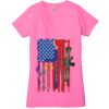Ladies' Jersey Short-Sleeve Deep V-Neck T-Shirt Thumbnail