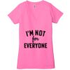 Ladies' Jersey Short-Sleeve Deep V-Neck T-Shirt Thumbnail
