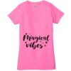 Ladies' Jersey Short-Sleeve Deep V-Neck T-Shirt Thumbnail