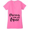 Ladies' Jersey Short-Sleeve Deep V-Neck T-Shirt Thumbnail