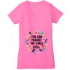 Ladies' Jersey Short-Sleeve Deep V-Neck T-Shirt Thumbnail