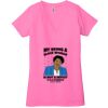 Ladies' Jersey Short-Sleeve Deep V-Neck T-Shirt Thumbnail