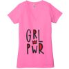 Ladies' Jersey Short-Sleeve Deep V-Neck T-Shirt Thumbnail