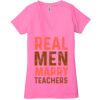 Ladies' Jersey Short-Sleeve Deep V-Neck T-Shirt Thumbnail