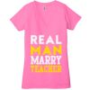 Ladies' Jersey Short-Sleeve Deep V-Neck T-Shirt Thumbnail