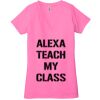Ladies' Jersey Short-Sleeve Deep V-Neck T-Shirt Thumbnail