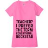 Ladies' Jersey Short-Sleeve Deep V-Neck T-Shirt Thumbnail