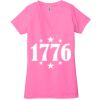 Ladies' Jersey Short-Sleeve Deep V-Neck T-Shirt Thumbnail