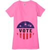Ladies' Jersey Short-Sleeve Deep V-Neck T-Shirt Thumbnail