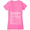 Ladies' Jersey Short-Sleeve Deep V-Neck T-Shirt Thumbnail