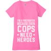 Ladies' Jersey Short-Sleeve Deep V-Neck T-Shirt Thumbnail