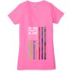 Ladies' Jersey Short-Sleeve Deep V-Neck T-Shirt Thumbnail