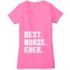 Ladies' Jersey Short-Sleeve Deep V-Neck T-Shirt Thumbnail