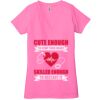 Ladies' Jersey Short-Sleeve Deep V-Neck T-Shirt Thumbnail