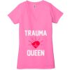 Ladies' Jersey Short-Sleeve Deep V-Neck T-Shirt Thumbnail