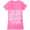 Ladies' Jersey Short-Sleeve Deep V-Neck T-Shirt Thumbnail
