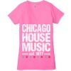 Ladies' Jersey Short-Sleeve Deep V-Neck T-Shirt Thumbnail