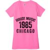 Ladies' Jersey Short-Sleeve Deep V-Neck T-Shirt Thumbnail