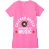 Ladies' Jersey Short-Sleeve Deep V-Neck T-Shirt Thumbnail